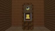 A player-created grandfather clock using a crafted clock (Image via Mojang)